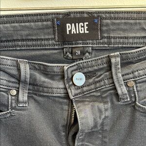 Paige Women's Gray Cargo Slim Pants